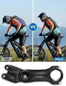 COICER Lenkererhöhung Fahrrad Aluminium Verstellbar 31.8mm