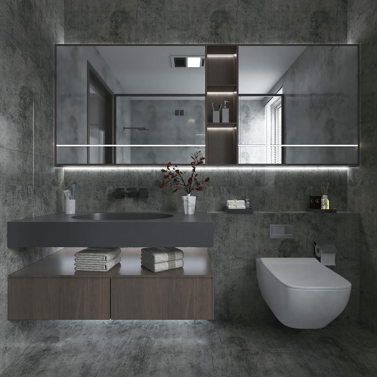 Selbstklebende Betonoptik Klebefolie 122CMx9M Wasserfest Matt Zementgrau