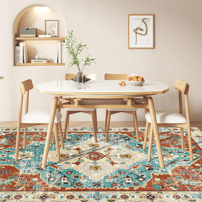 Vintage Orientalischer Teppich Kurzflor Rutschfest 160x230cm