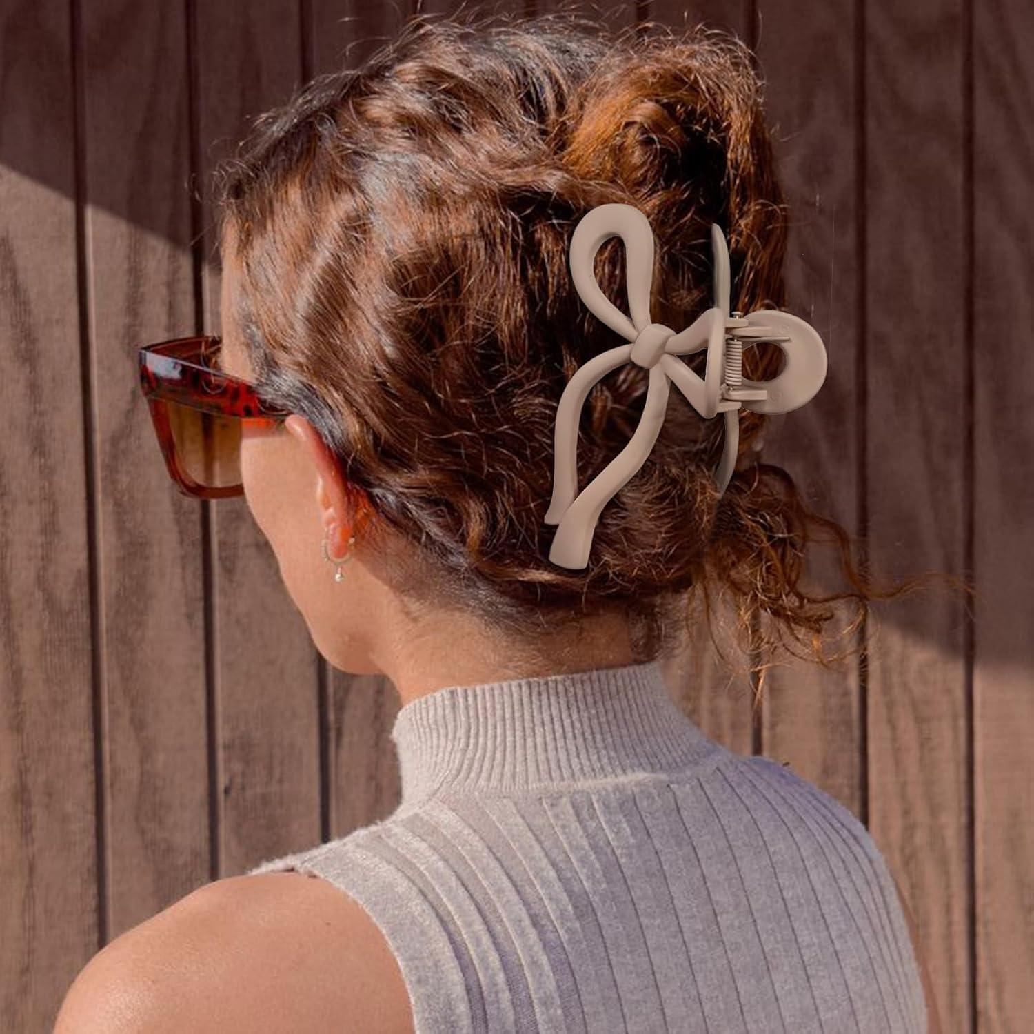 Haarklammer Schleife Schmetterling Hair Clips 4 Stück 11cm Damen