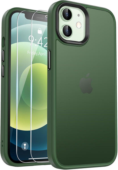Handyhülle für iPhone 12 Pro Stoßfeste Schutzhülle Grün