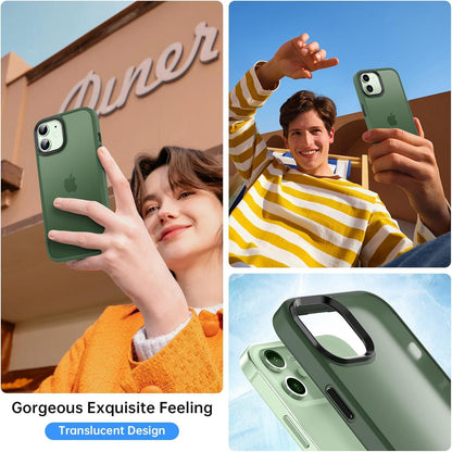 iPhone 12 Pro Hülle Matt Grün, Schutzfolie Stoßfest Kratzfest