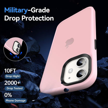 iPhone 12 Pro Stoßfeste Schutzhülle mit Schutzfolie - Rosa