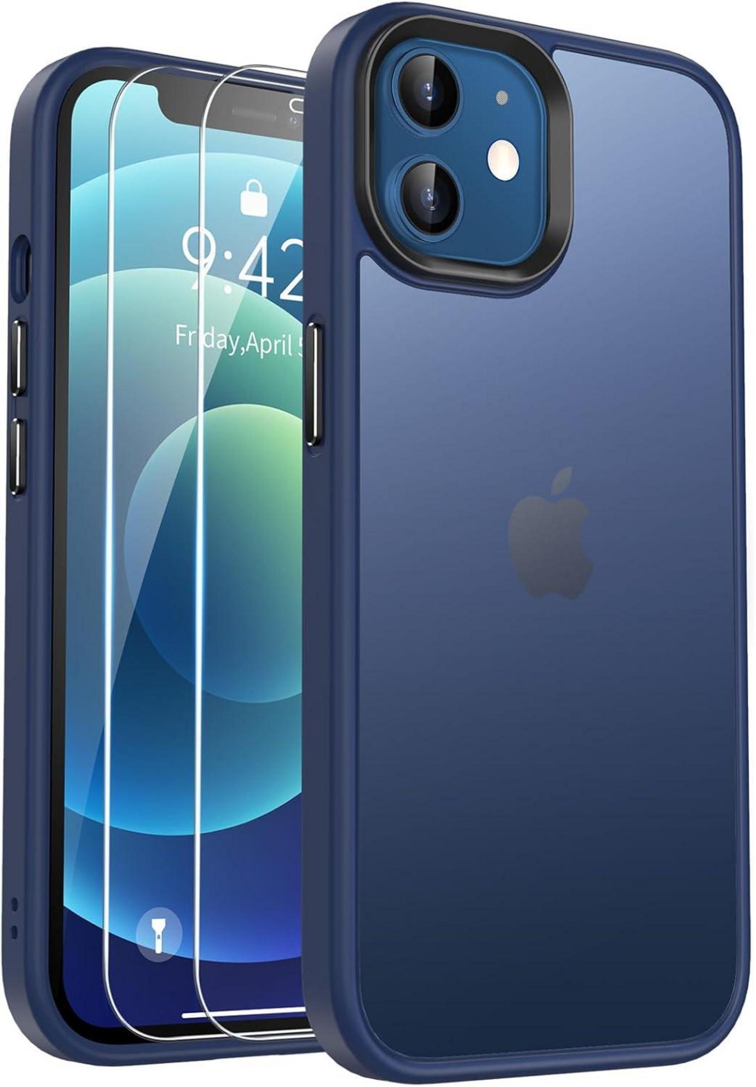 Handyhülle für iPhone 12 Pro - Stoßfeste Schutzhülle Blau