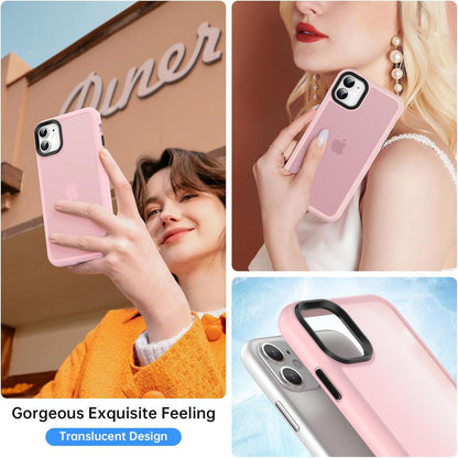 Handyhülle iPhone 11 Schutzfolie Matt Stoßfest Anti-Kratz Rosa