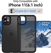 Handyhülle für iPhone 11 Schutzhülle Matt Schwarz mit