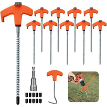 10 Drehbare Zeltheringe Erdnägel Stabil Camping Outdoor