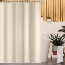 Duschvorhang Beige Antischimmel Polyester Textil 120x160cm