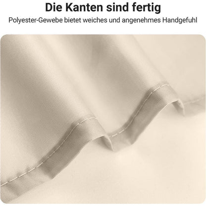 Duschvorhang 200x160 cm Beige Antischimmel Textil