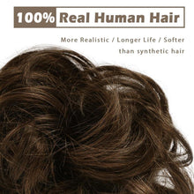 100% Echthaar Haardutt Schwarz Braun Hochsteckfrisur Bun