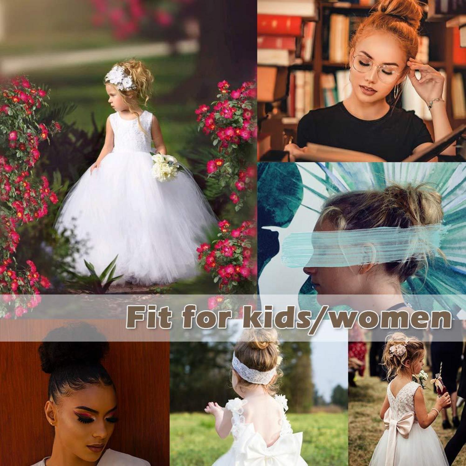 Echthaar Haardutt Schwarz Braun Extensions für Damen Mädchen Bun