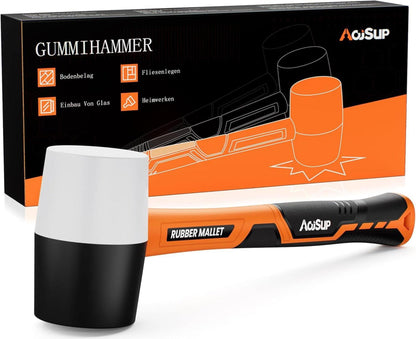Gummihammer Schwarz/Weiß Allround für Indoor Outdoor 50mm