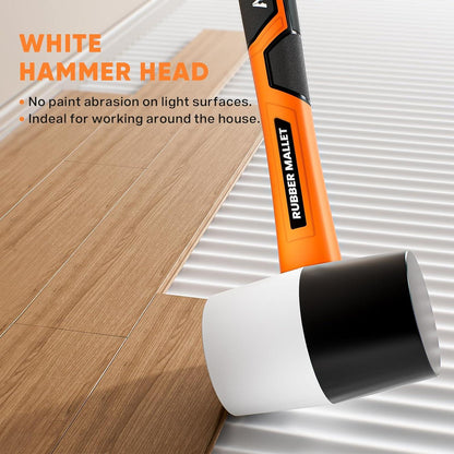 Gummihammer Allround Groß Schwarz Weiß Indoor Outdoor 50mm