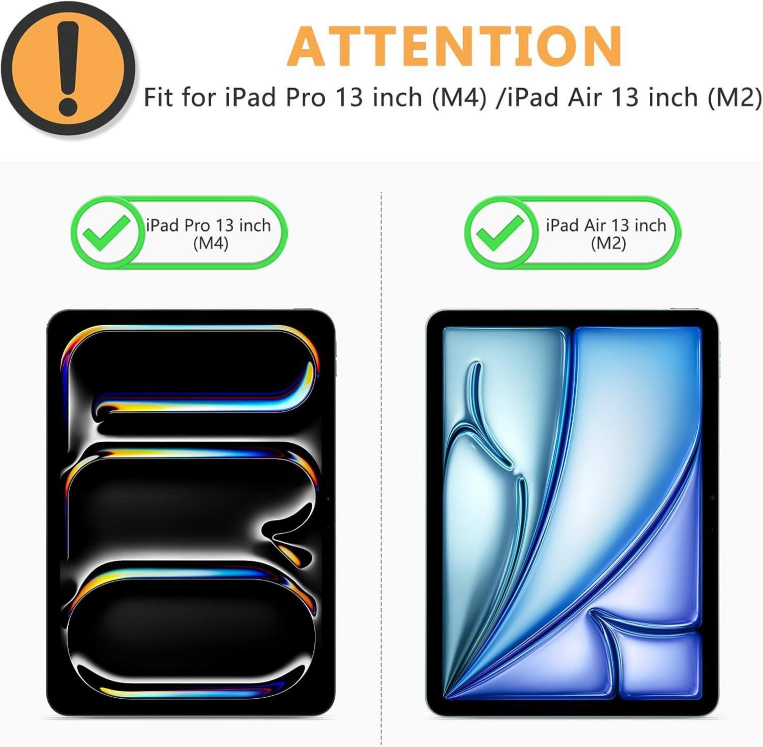 Schutzfolie Panzer Glas iPad Pro/Air 13 2024 2er Set 9H Härte