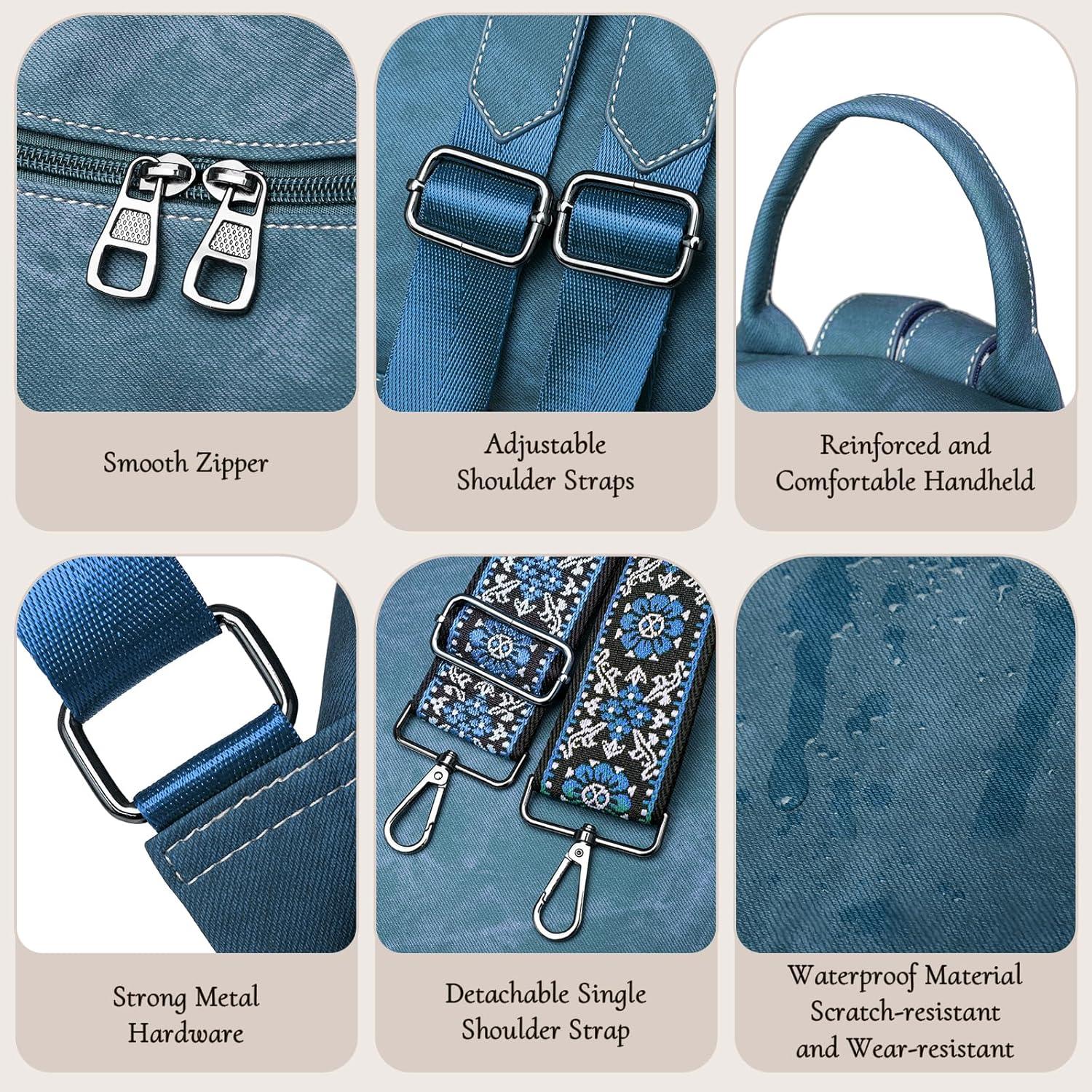 Frauen Rucksack Wasserdicht Anti-Diebstahl PU Mode Mehrzweck