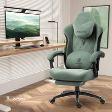 Dowinx Gaming Stuhl Stoff mit Massage LWS, Gamer Stuhl