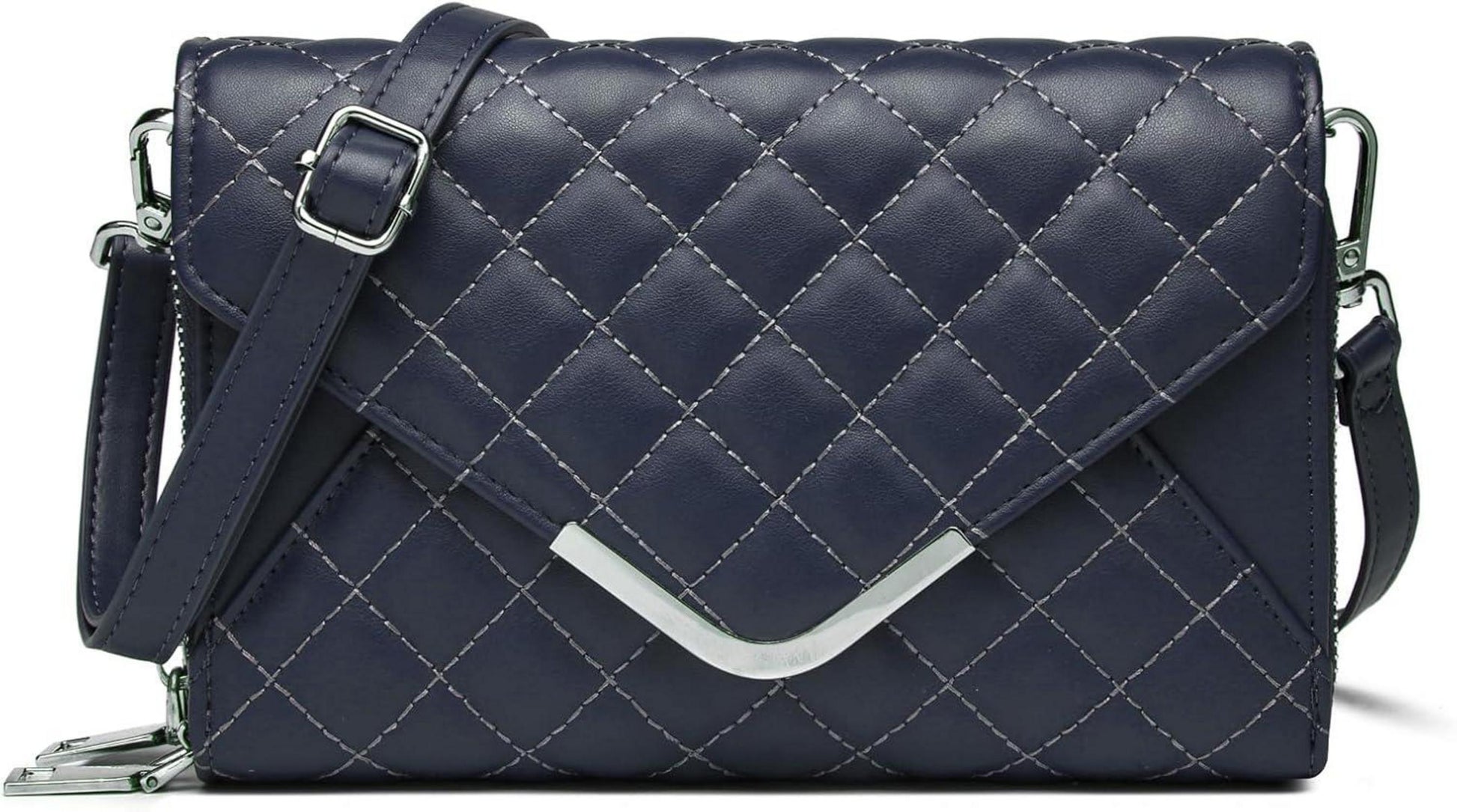 Umhängetasche Damen Leder gesteppt Schultertasche Crossbody Bag