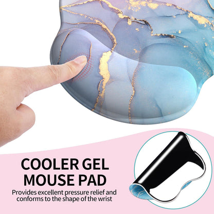 Ergonomisches Gel-Mauspad mit Handauflage für Laptop und Gaming