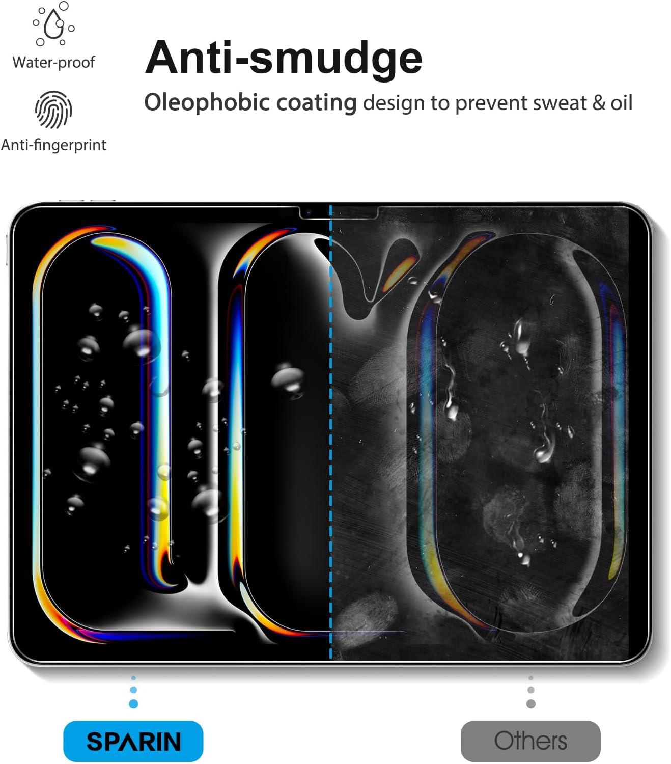 Panzer Schutzglas iPad Pro 13 Zoll M4 (2024) - 2 Stück Schutzfolie & Kameraschutz, HD-Klar, 9H Härte