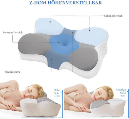 Memory Foam Nackenkissen orthopädisches Kopfkissen