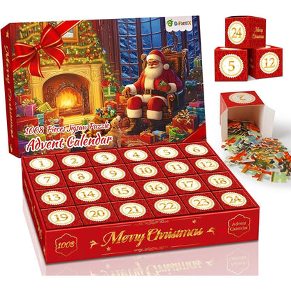 Adventskalender Weihnachtsszene Puzzles 1008 Teile für
