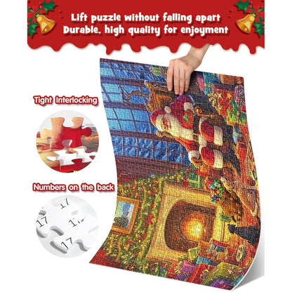 Adventskalender Weihnachtsszene Puzzles 1008 Teile für
