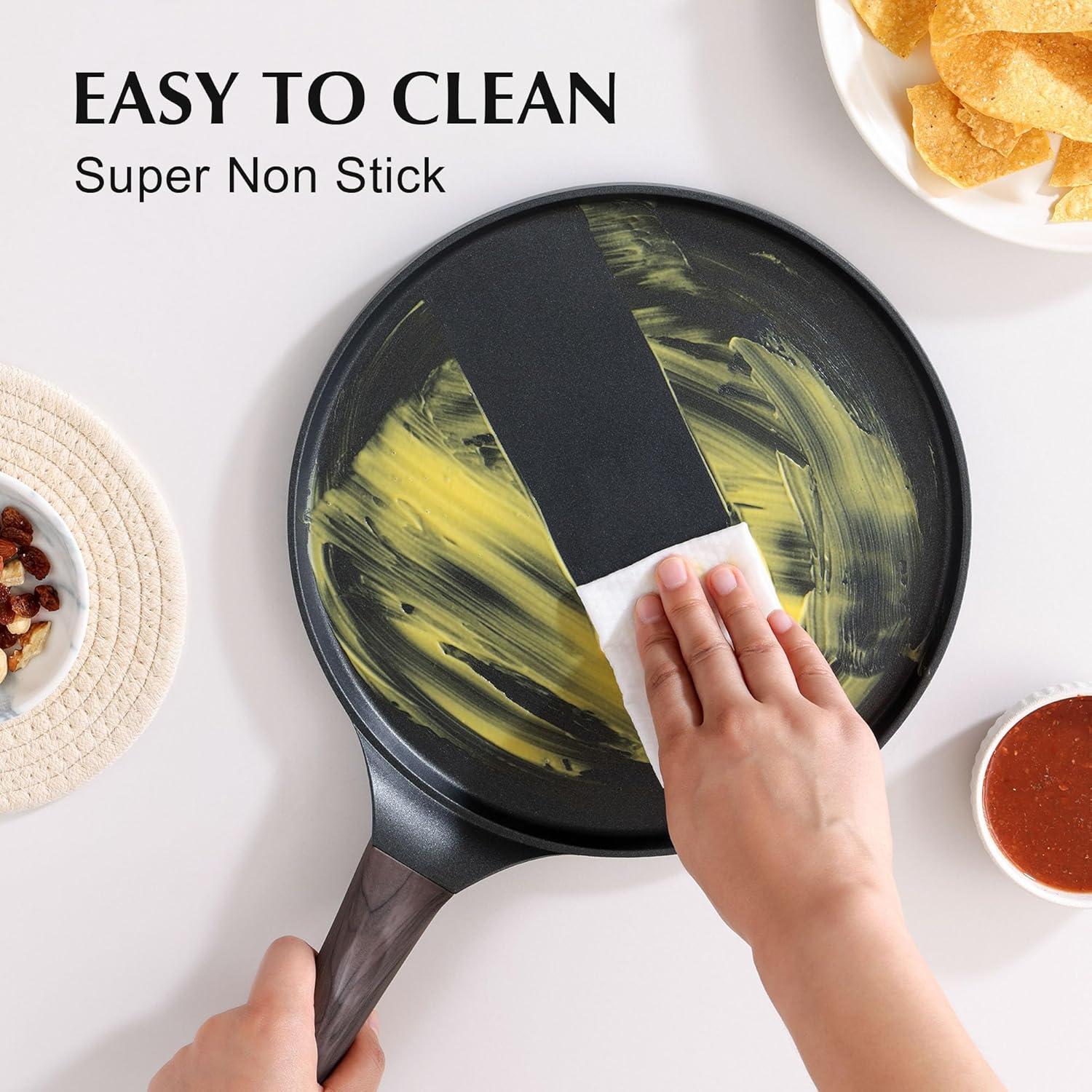 26cm SENSARTE Crepe Pfanne Antihaft Induktion PFOA Frei