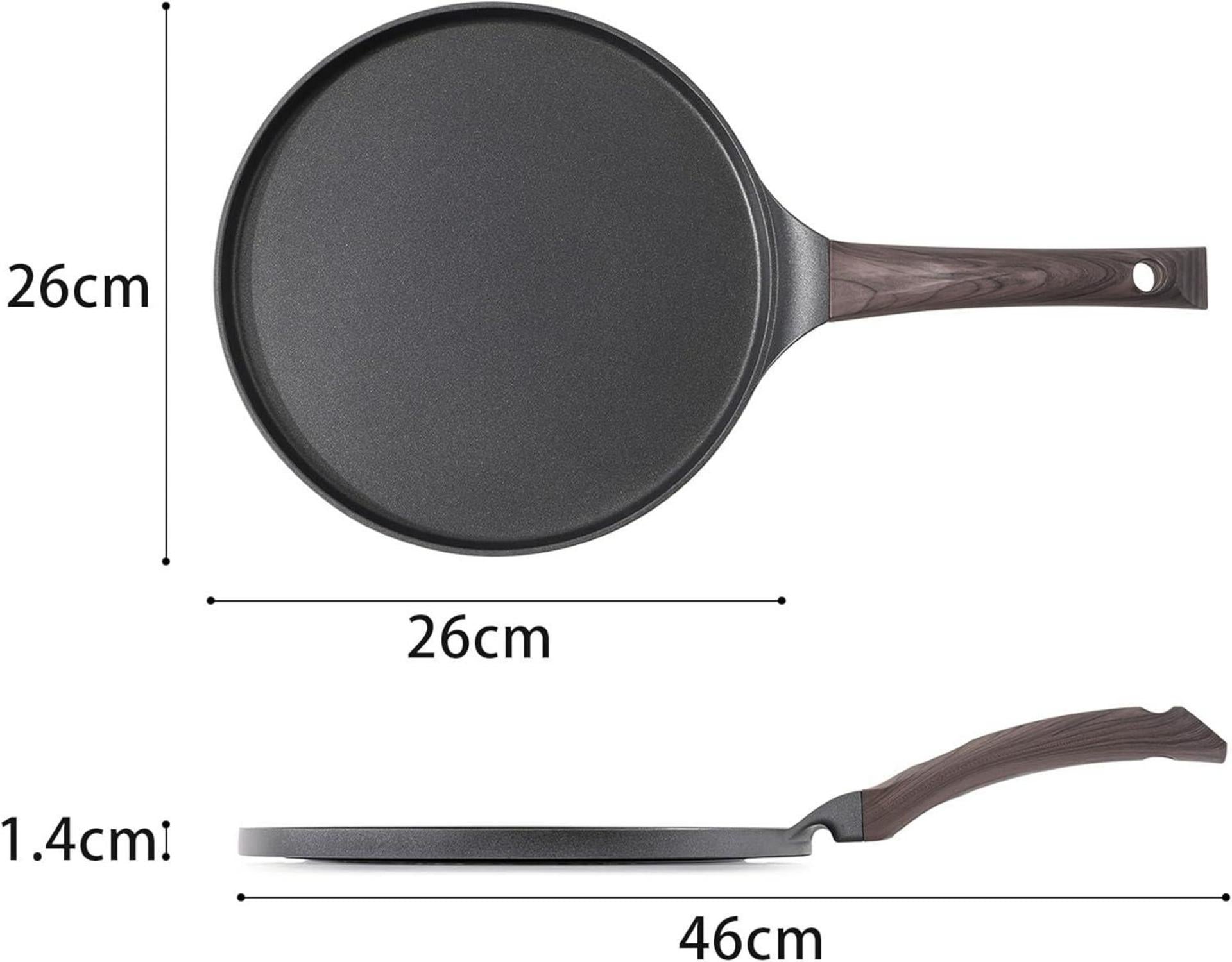Schwarze Crepe Pfanne 26cm Antihaft Pfannkuchen Omelettpfanne