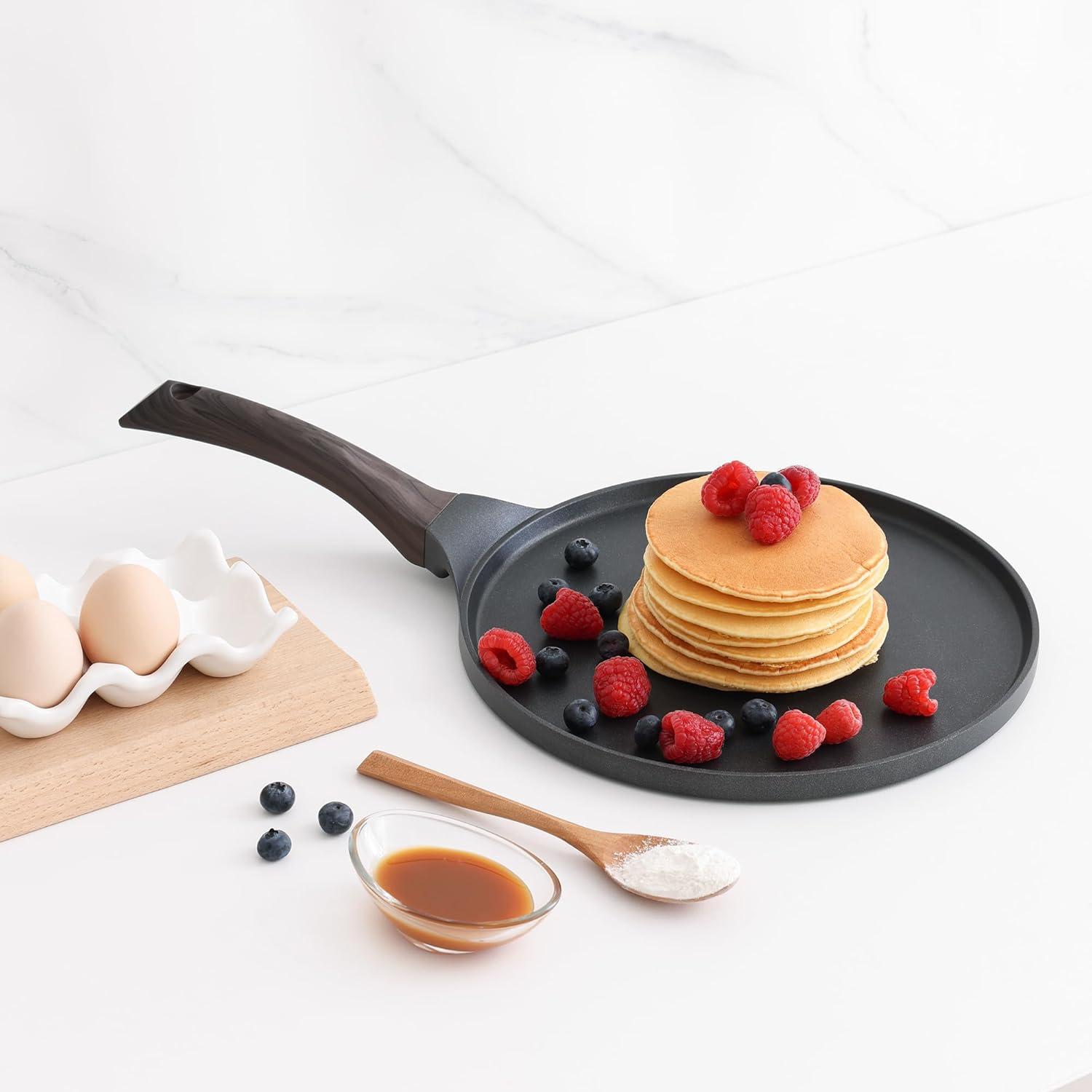 SENSARTE Crepe Pfanne 26cm Antihaft Induktion PFOA/PFOS/APEO Frei