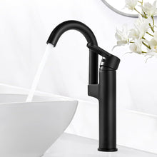 Moderne Mattschwarze Waschtischarmatur 360° Schwenkbar