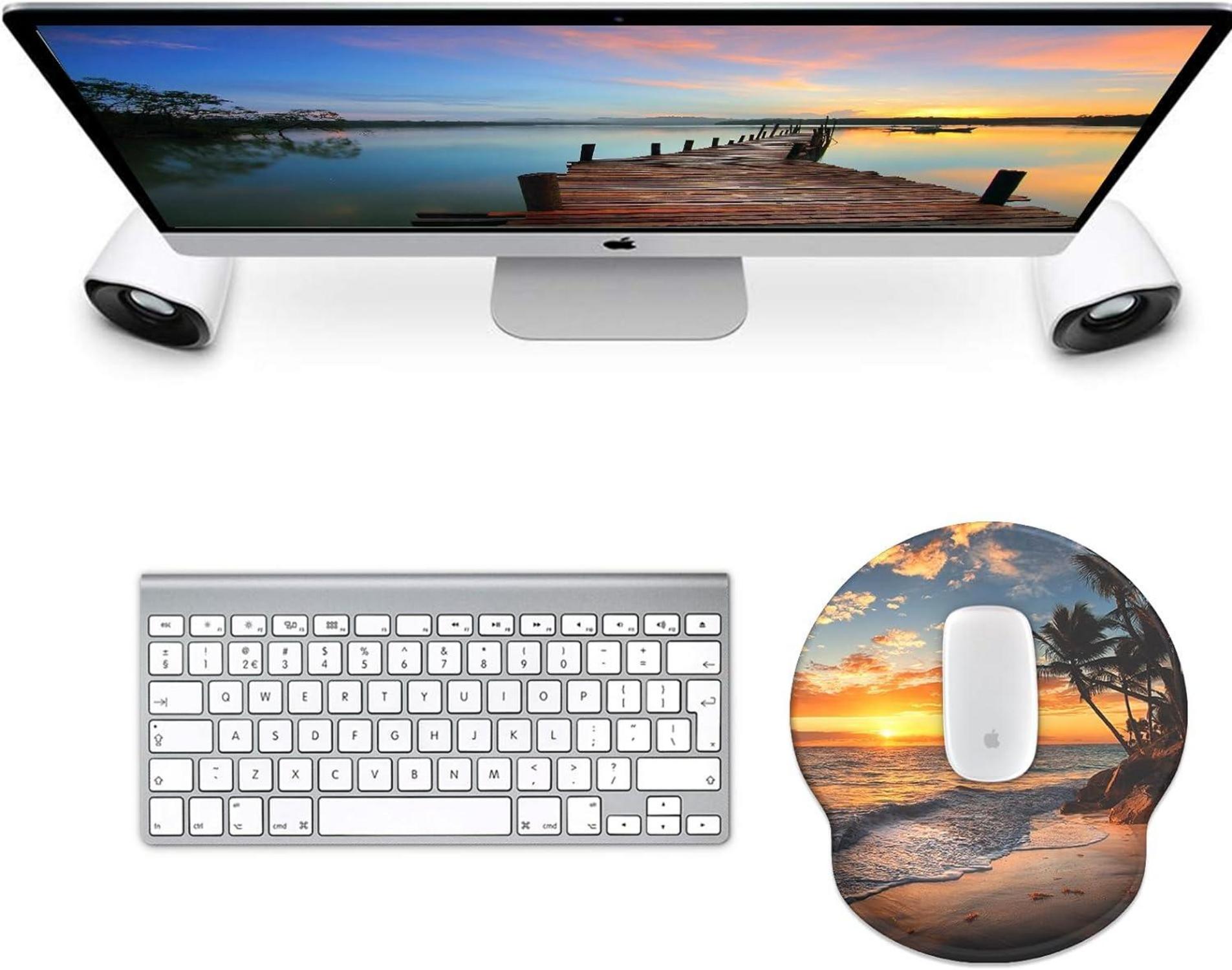 Ergonomisches Gel-Mauspad mit Handauflage Rutschfeste