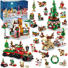 Weihnachts Adventskalender 2024 Kinder Bausteine Spielset