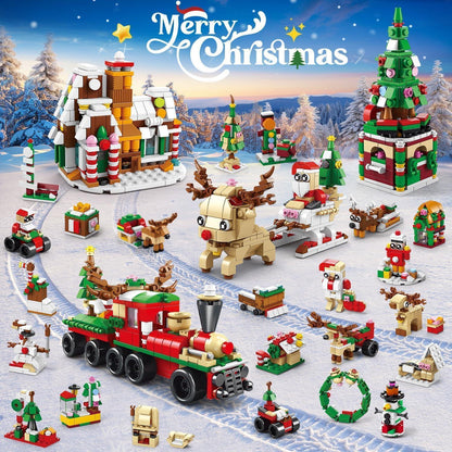 Weihnachts Adventskalender 2024 Kinder Bausteine Spielset