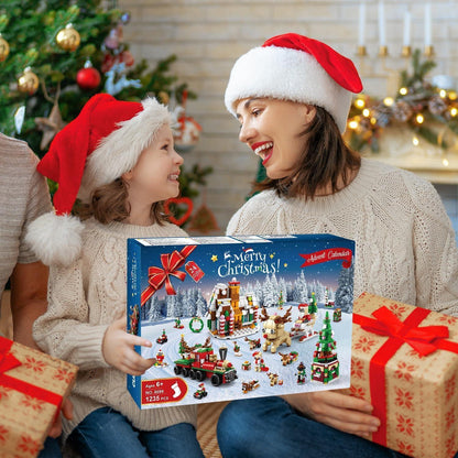 Weihnachts Adventskalender 2024 Kinder Bausteine Spielset