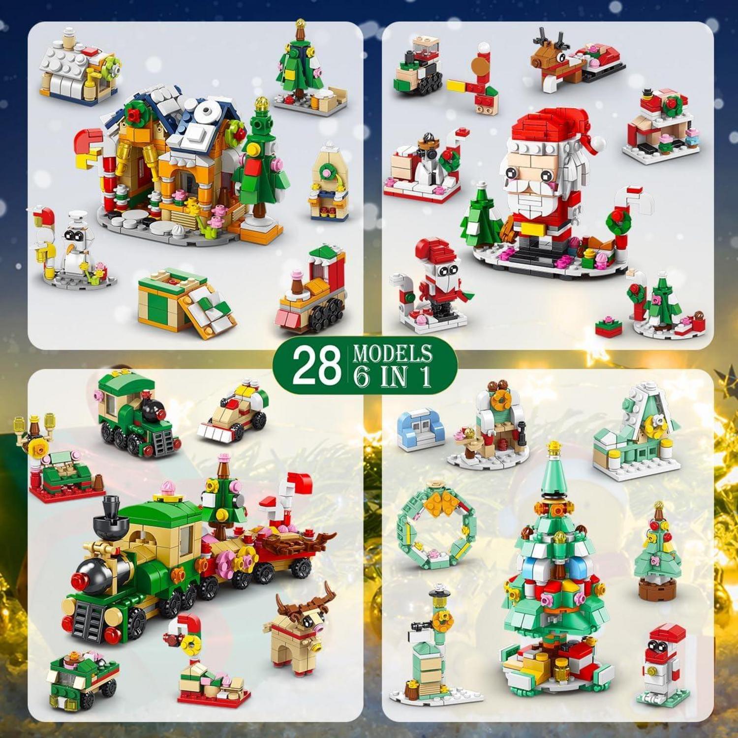 Weihnachtsbausätze LED-Licht 1122-teilig Jungen Mädchen
