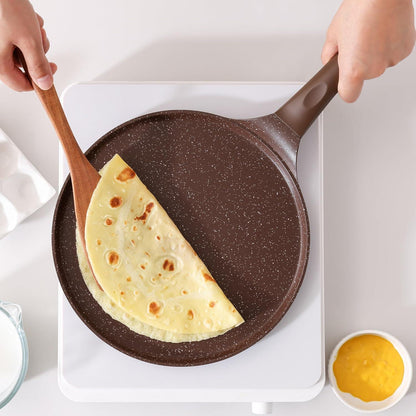 Crepe Pfanne 26cm Antihaft Induktion PFOA frei Toffeebraun