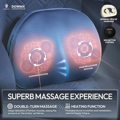 Gaming Stuhl Stoff mit Beheizter Massage 150 kg Belastbarkeit