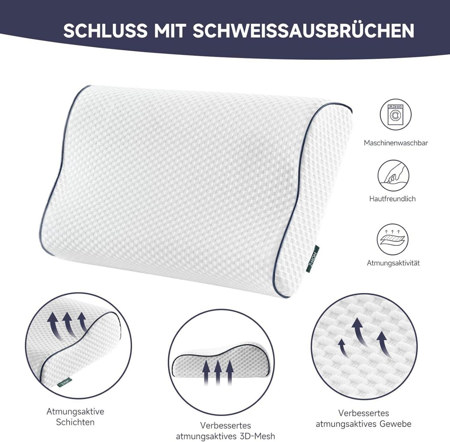 Nackenstützkissen Memory Foam Seitenschläferkissen Orthopädisches