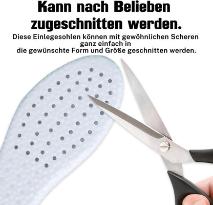 2 Paar Komfort Sport Einlegesohlen Schuhe Dämpfung Atmungsaktiv für