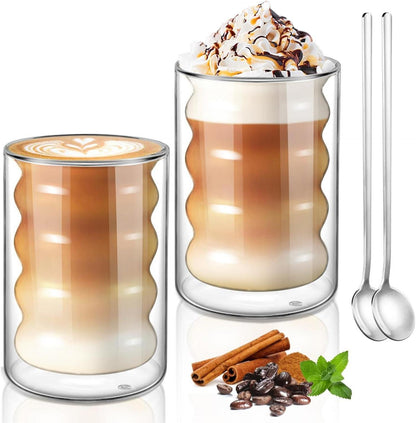 Doppelwandige Latte Macchiato Gläser 350ml 2er Set
