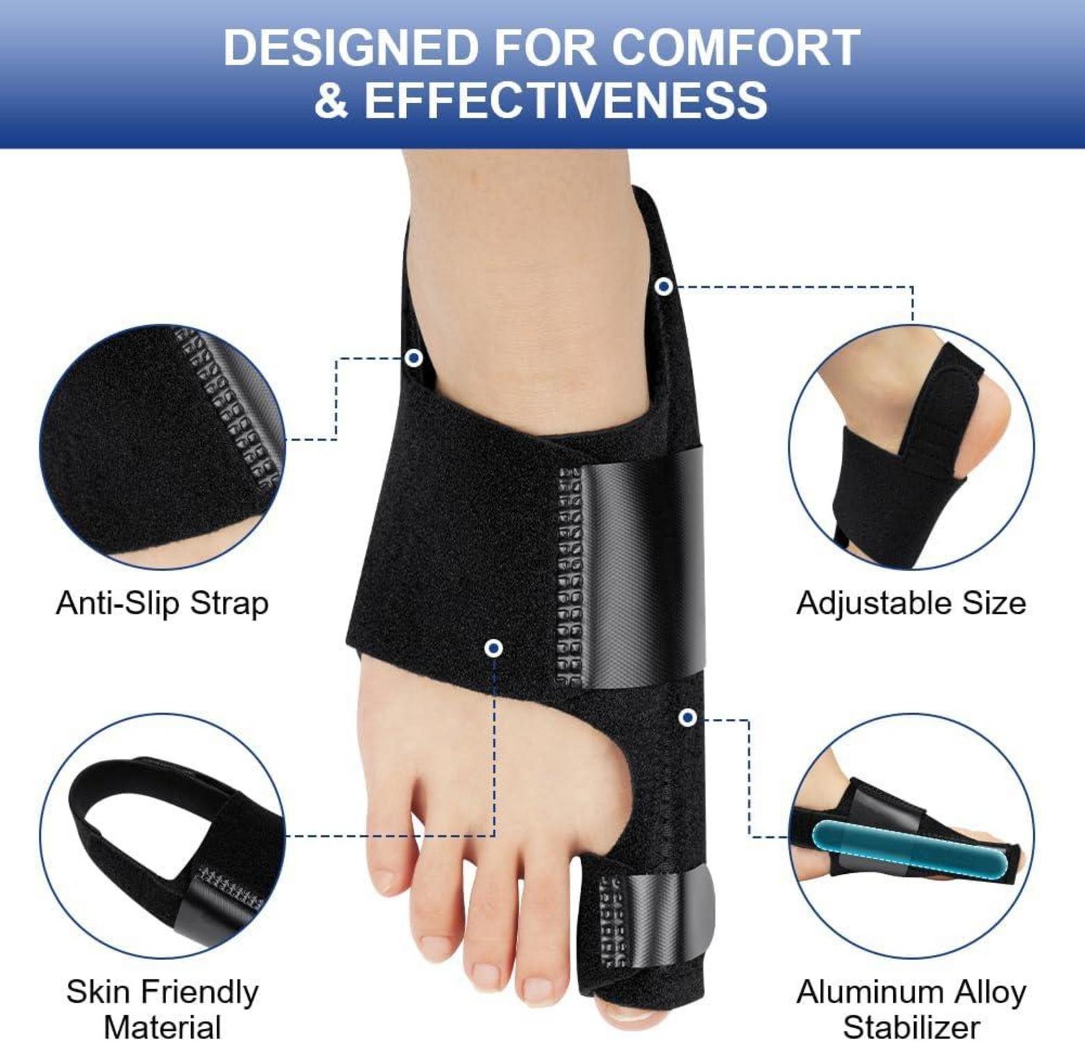 Hallux Valgus Korrektur Schiene 2 Zehenspreizer Bunion Corrector