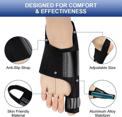 Hallux Valgus Korrektur Schiene 2 Zehenspreizer Bunion Corrector