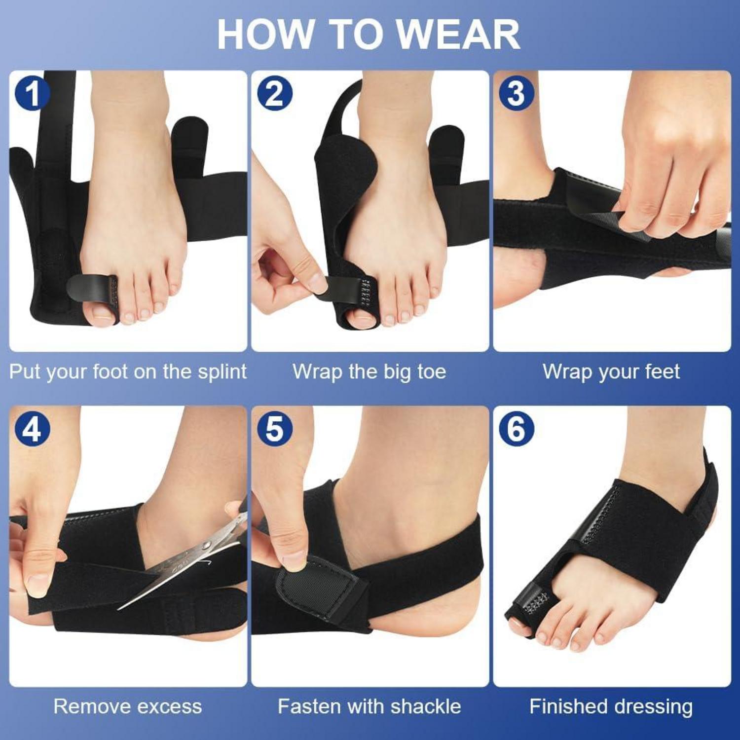 Hallux Valgus Korrektur Schiene 2x Zehenspreizer Bunion Corrector