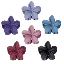 Haarklammer Blume Set 6 Stück Hawaii Matt Damen Mädchen Hair Clip