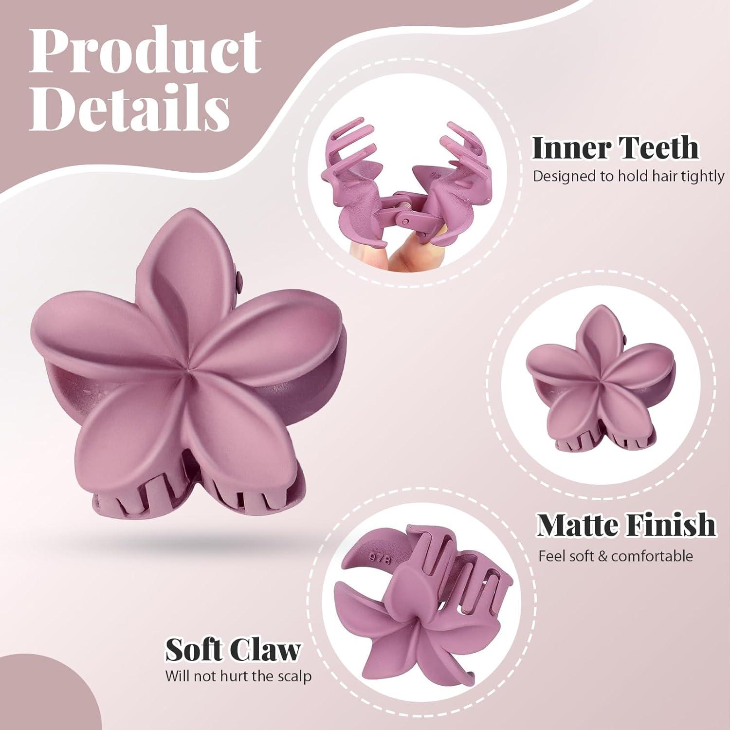 6er Set Haarklammer Blume Klein Hawaii Haarspange Damen Strand Party Urlaub