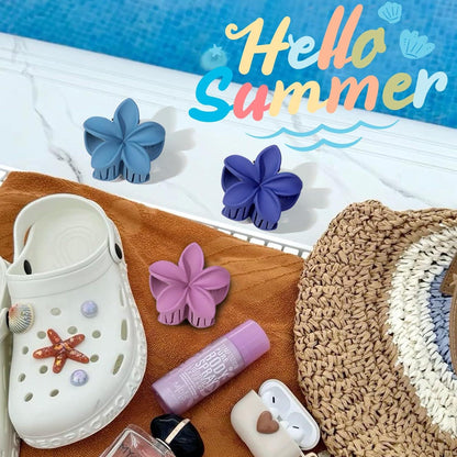 Haarklammer Blume Set matt Damen Rutschfeste Haarspangen party urlaub