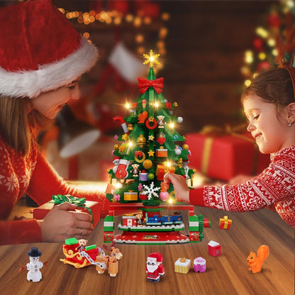 Rotierender Weihnachtsbaum Bausatz LED 1145 Stück