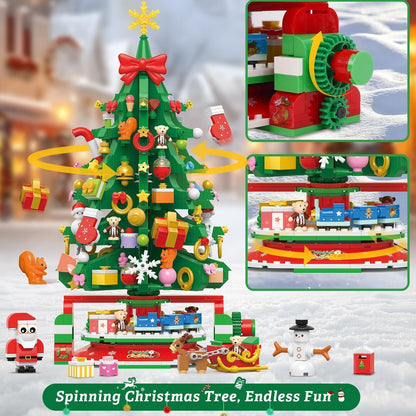 Rotierender Weihnachtsbaum Bausatz LED 1145 Stück