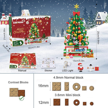 Rotierender Weihnachtsbaum Bausatz LED 1145 Stück