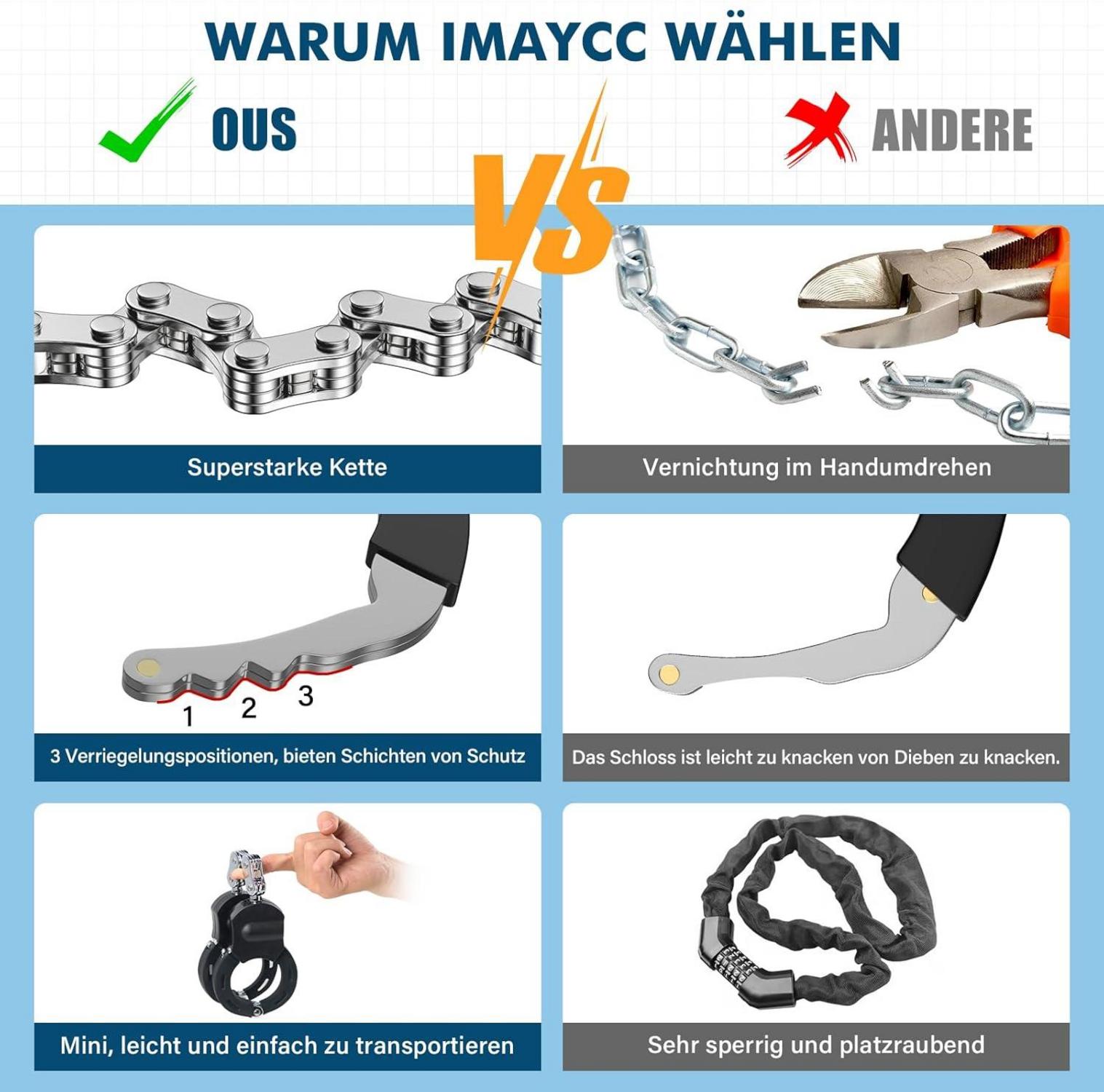 E-Scooter Schloss mit hoher Sicherheit und tragbarer Handhabung